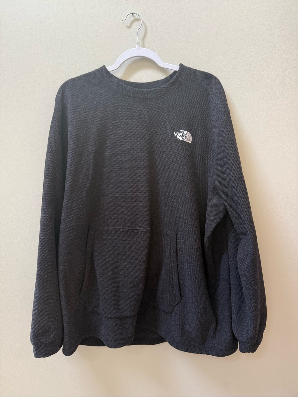 The North Face Men's Black Crewneck Sweatshirt with Logo